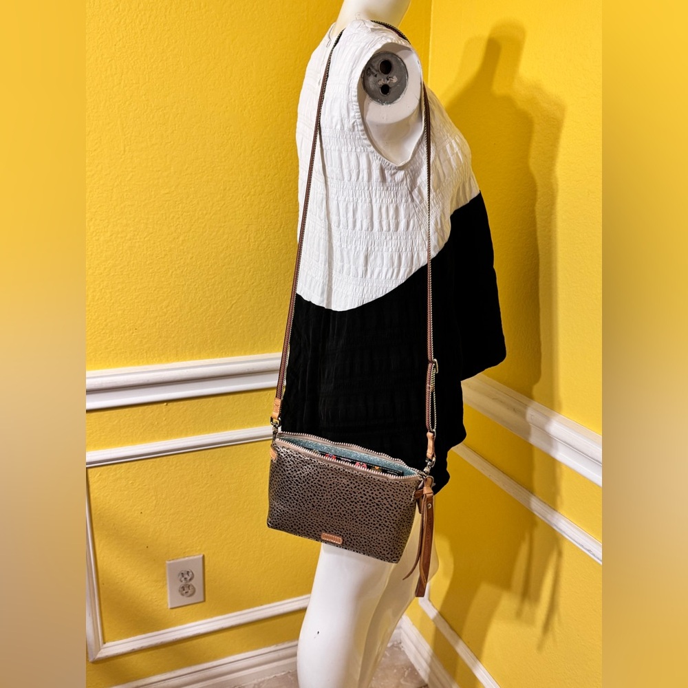Consuela Metallic Crossbody Bag